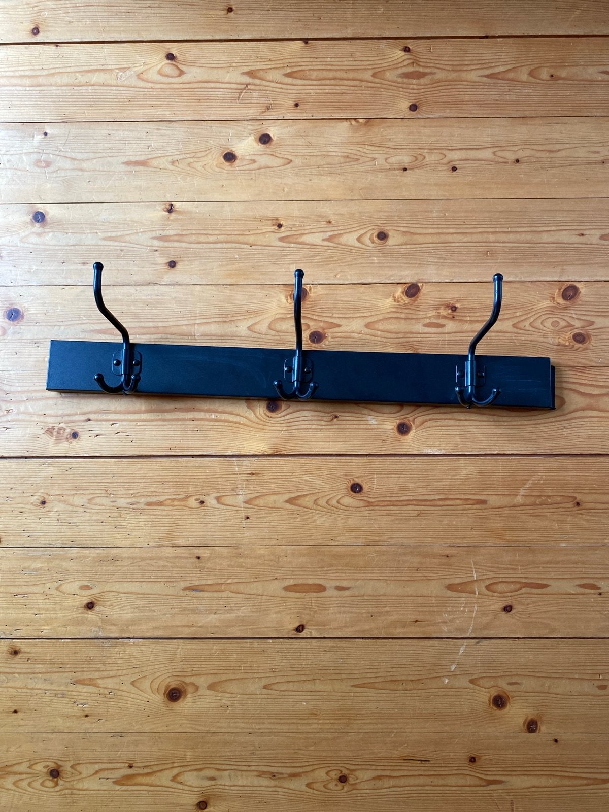 Ikea Zwarte wandkapstok met 3 haken, Gebruikt, Minder dan 100 cm, Metaal, Ophalen