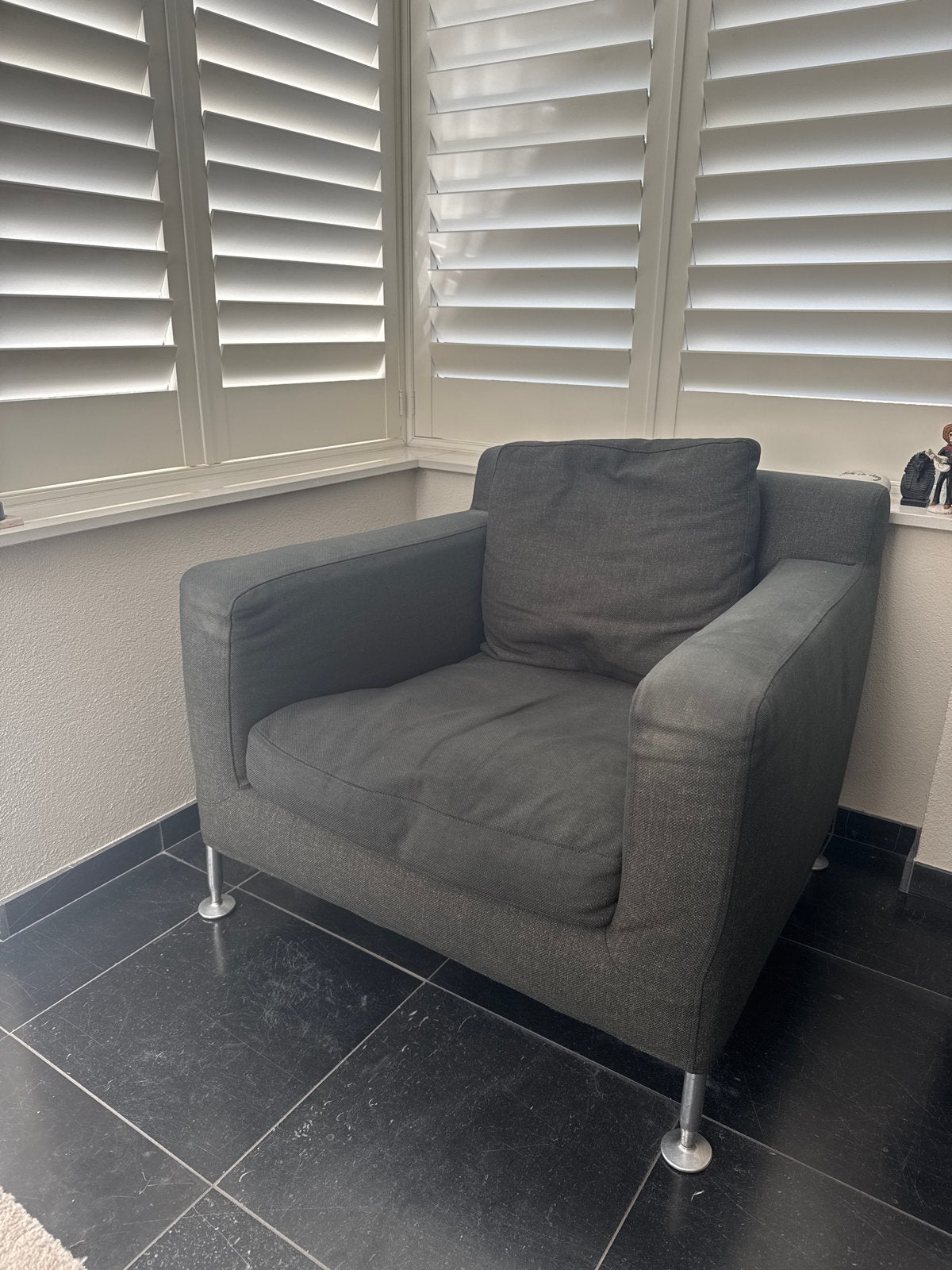 B&B Italia fauteuil - Comfortabele designstoel 2 stuks, Ophalen, Gebruikt, Stof, 75 tot 100 cm