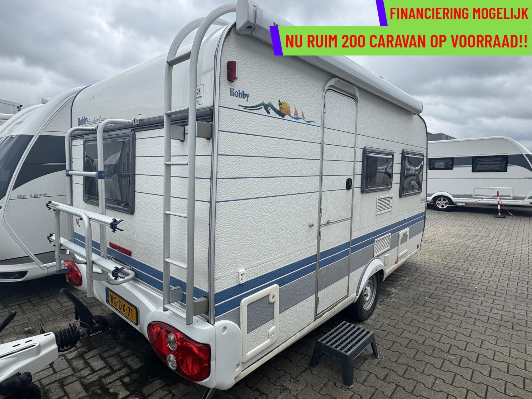 Hobby 400 SB EXCELLENT, DWARSBED, MOVER, CASSETTELUIFEL, Caravans en Kamperen, Caravans, Mover, Hobby, Bedrijf, 750 - 1000 kg