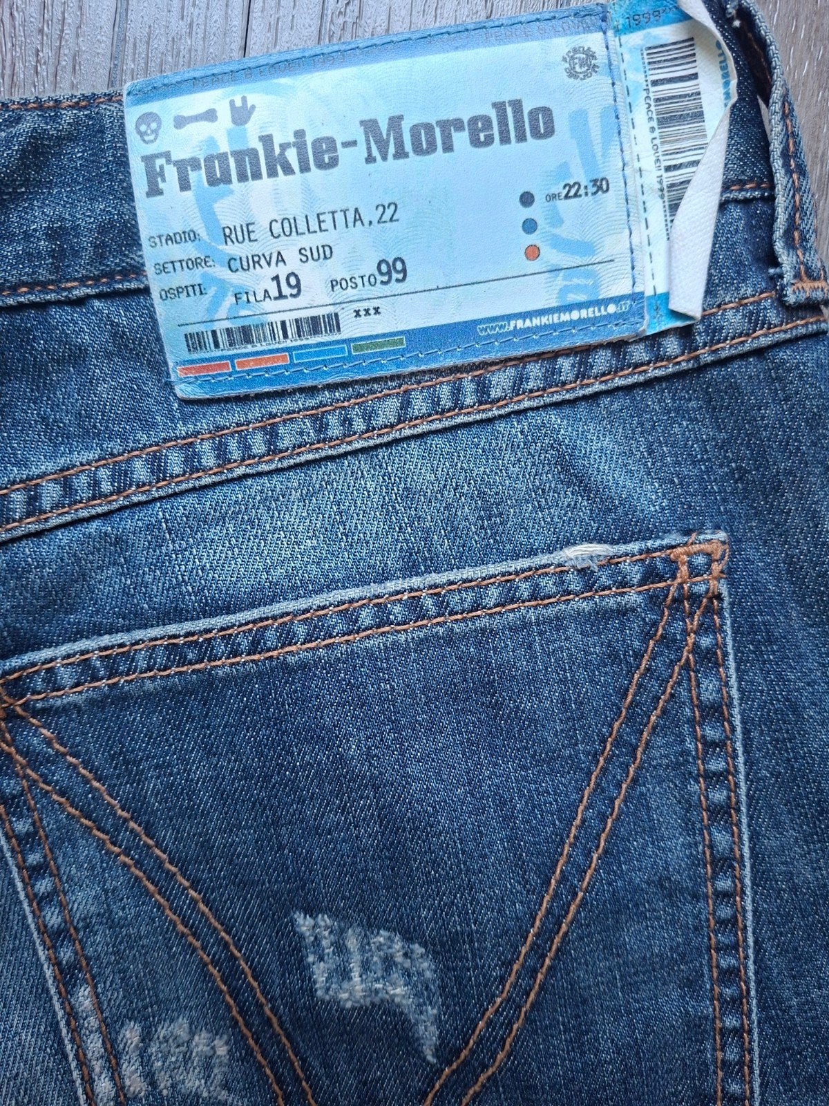 FRANKIE MORELLO jeans W36 L34, W36 - W38 (confectie 52/54), Blauw, FRANKIE MORELLO, Nieuw