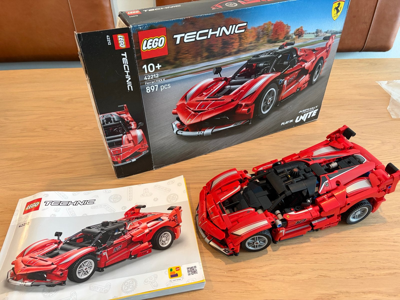 LEGO Technic Ferrari 42125 - Compleet, doos beschadigd, Ophalen of Verzenden, Gebruikt, Overige merken