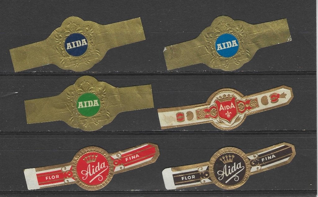 klassiek blad 527  AIDA   sigarenbanden, Ophalen of Verzenden, Zo goed als nieuw, Sigarenbandjes