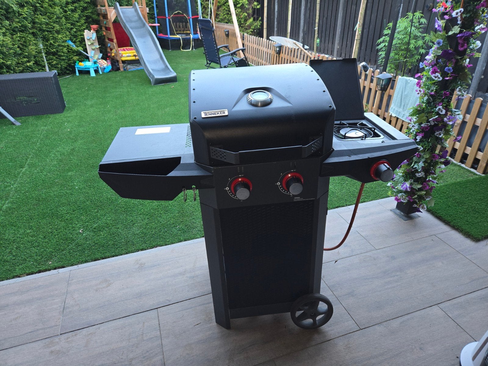 barbecue op gas, Ophalen