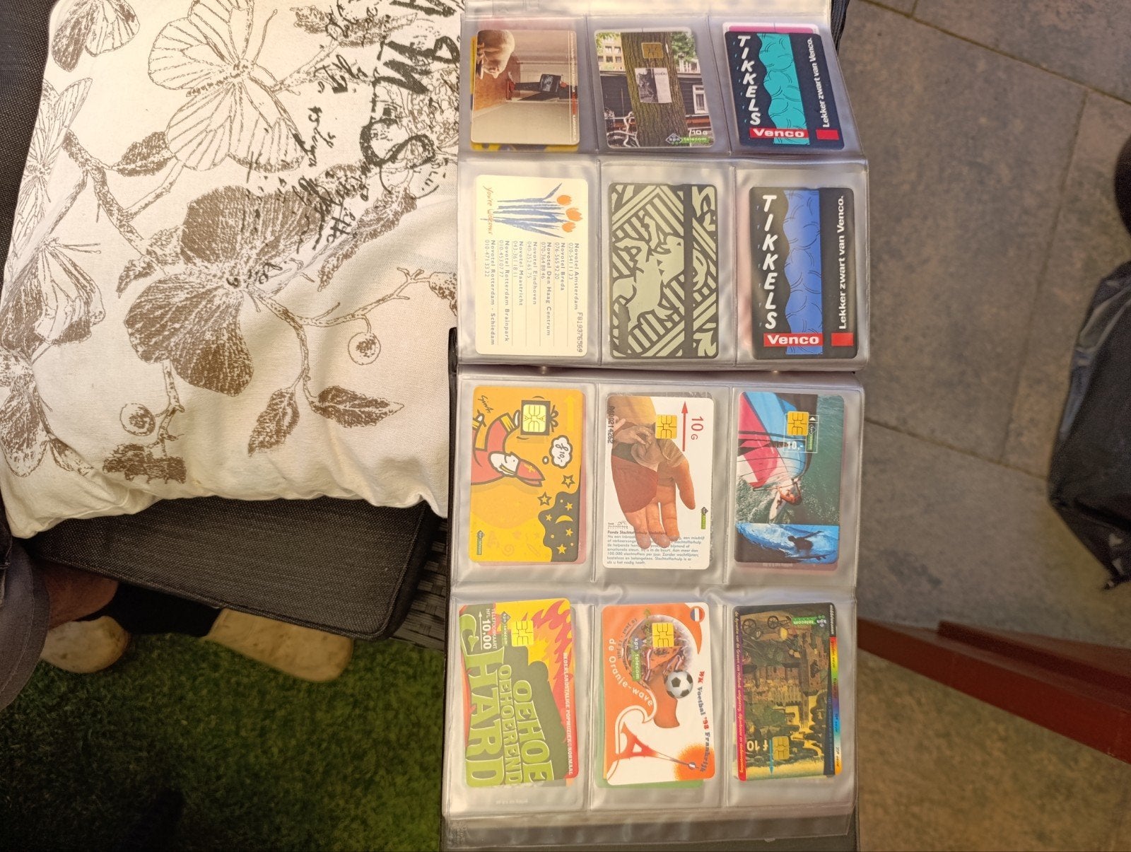 Album met 144 oude telefoonkaarten - verzameling, Ophalen