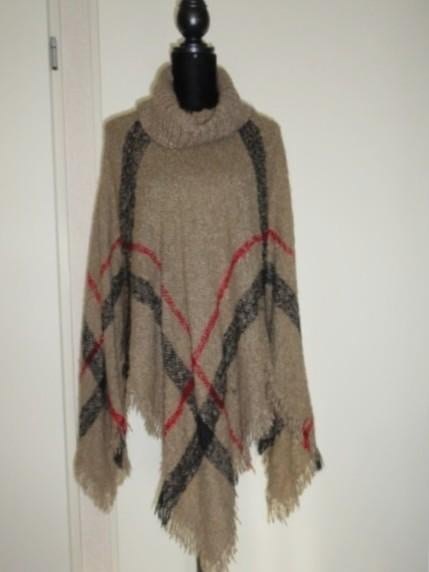 Burberry cape poncho met col maat XL, Verzenden, Zo goed als nieuw, Maat 46/48 (XL) of groter, Beige