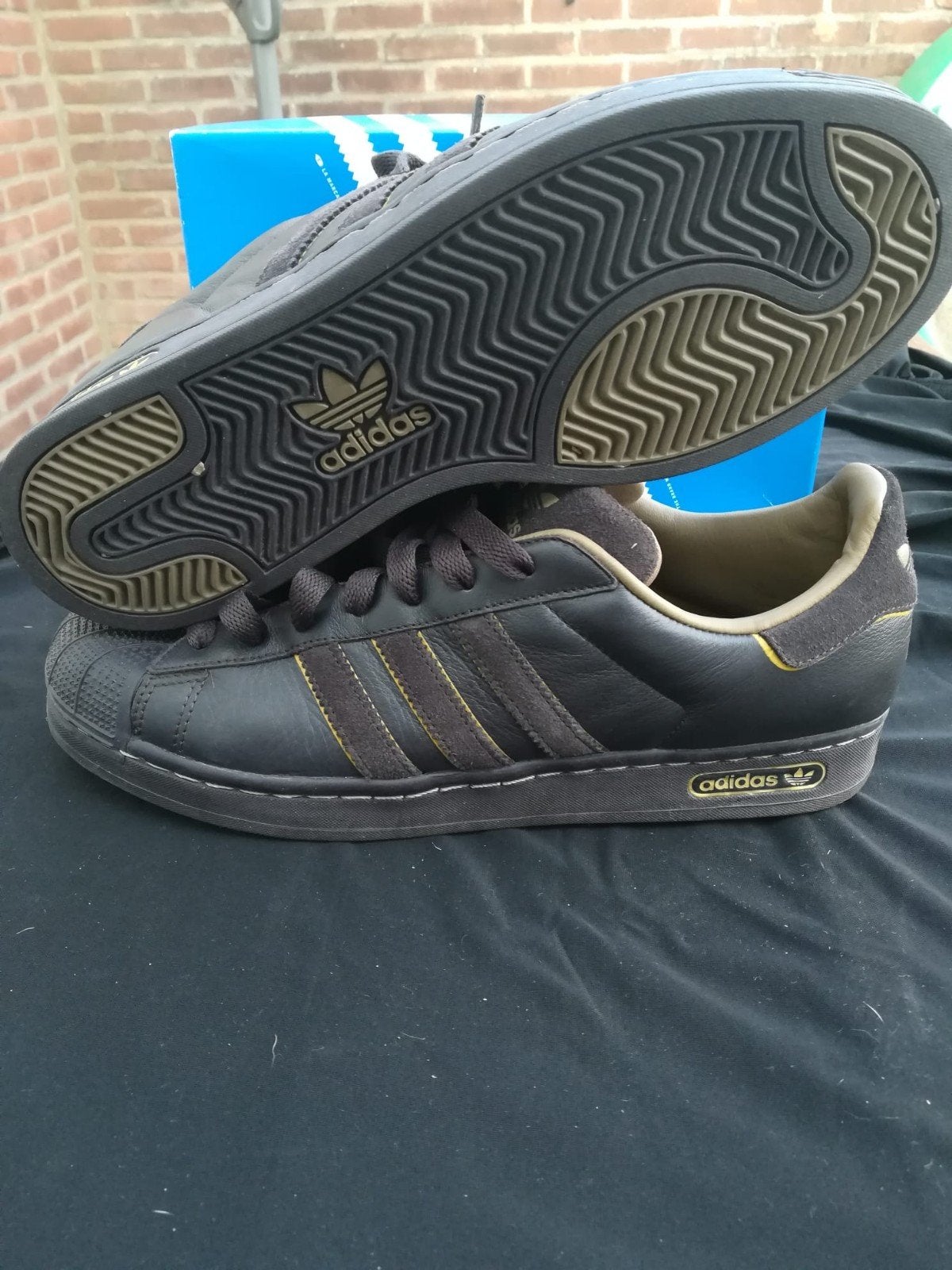 unieke Adidas Originals Superstar 2 DarkBrown/Gold Metallic, Ophalen of Verzenden, Zo goed als nieuw