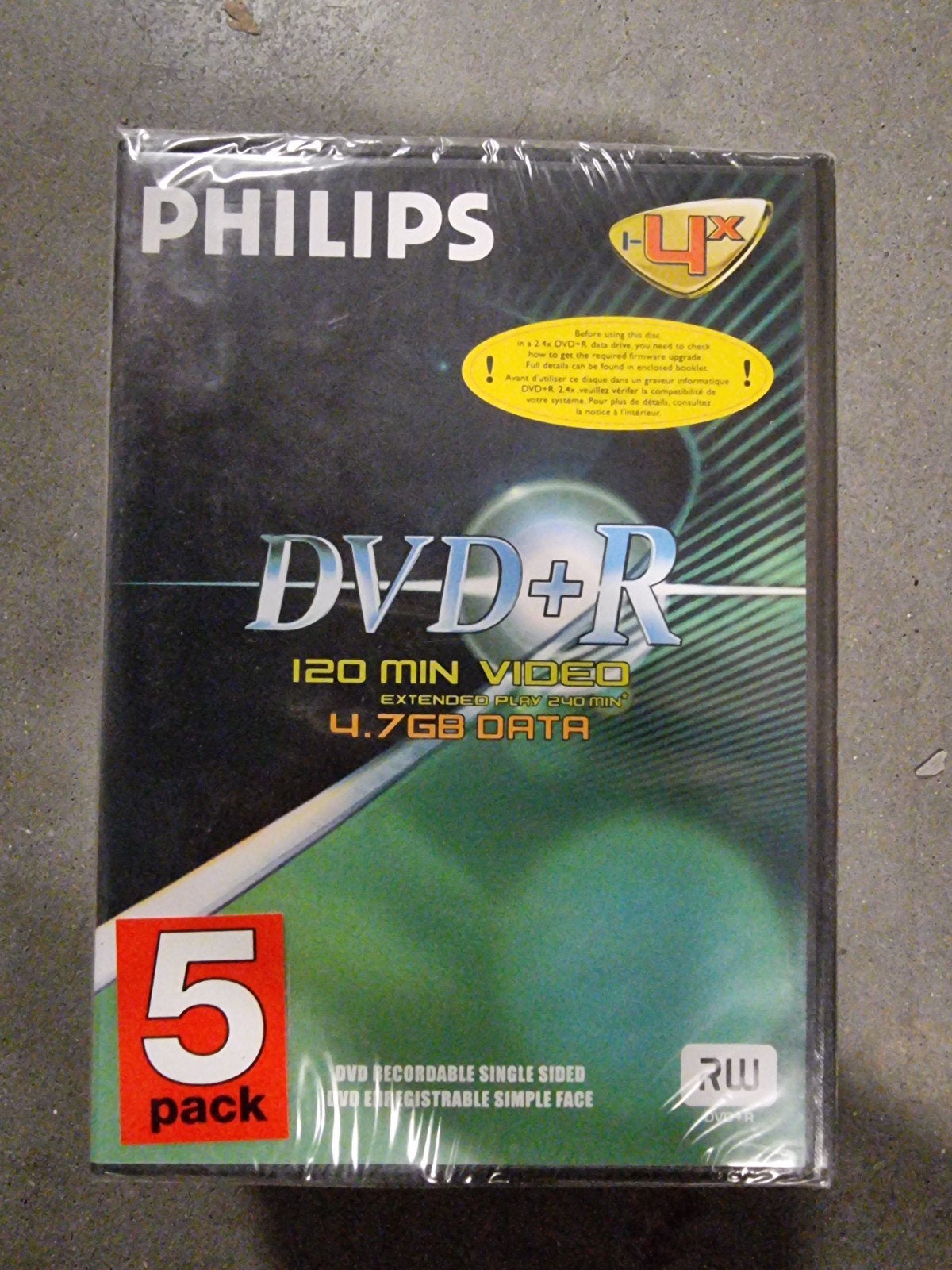 Philips DVD+R 4.7GB 120 min Video - 15 x 5 stuks, Ophalen of Verzenden, Nieuw, Dvd, Philips