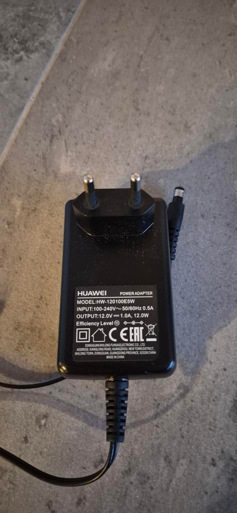 Huawei Power Adapter HW-120100E5W - 12V 1A, Computers en Software, Laptop-opladers, Ophalen of Verzenden, Gebruikt, Huawei