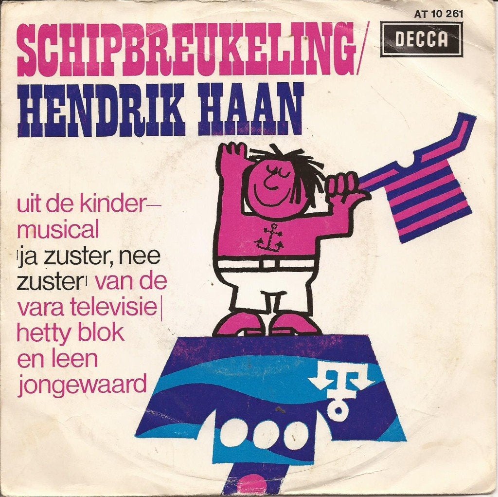Hetty Blok + Leen Jongewaard – Schipbreukeling, Cd's en Dvd's, Ophalen of Verzenden, Gebruikt, 7 inch, Nederlandstalig