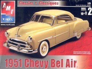 Bouwdoos 1951 Chevy Bel Air 2n1 AMT, Hobby en Vrije tijd, Modelbouw | Auto's en Voertuigen, Overige merken, Auto, Groter dan 1:32