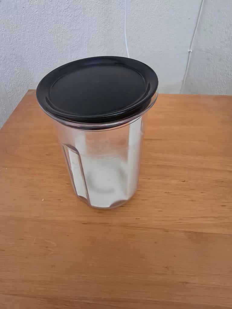 Tupperware zuurpot met deksel, Ophalen of Verzenden, Gebruikt, Wit, Bus of Trommel