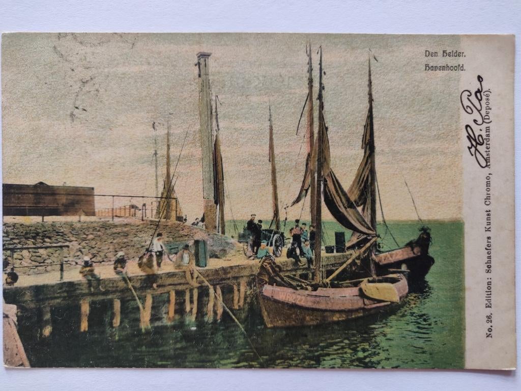 X1341 Den Helder 1901 naar Bolnes, Ophalen of Verzenden, Voor 1920, Noord-Holland
