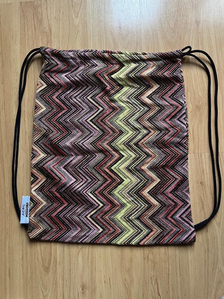 Missoni x ACBC nieuw tasje rugzakje met gratis verzending, Overige merken, Verzenden, 25 tot 40 cm, Nieuw