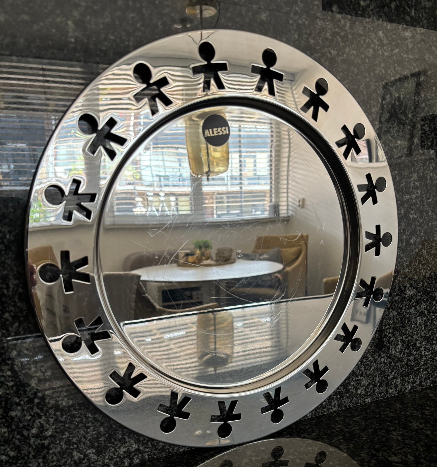 ALESSI girotondo king kong ronde schaal/bord/dienblad, Vaatwasserbestendig, Overige typen, Rond, Ophalen of Verzenden