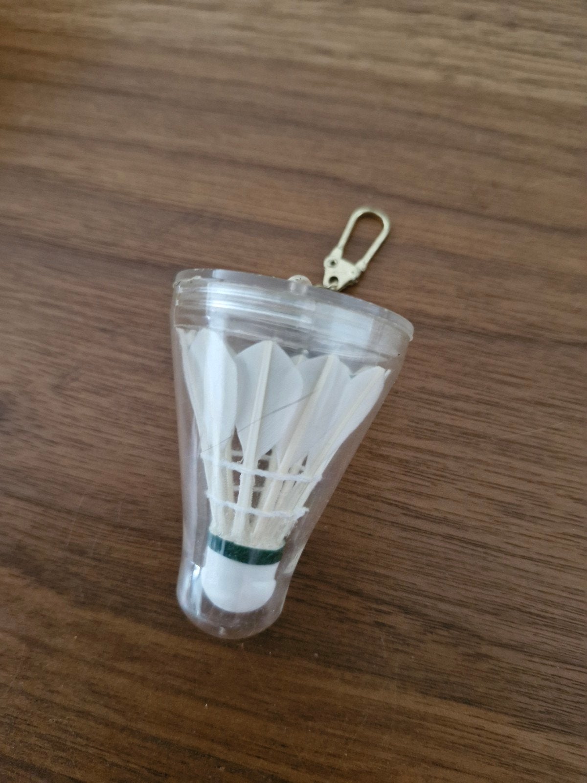 288 Badminton shuttle sleutelhanger, Ophalen of Verzenden