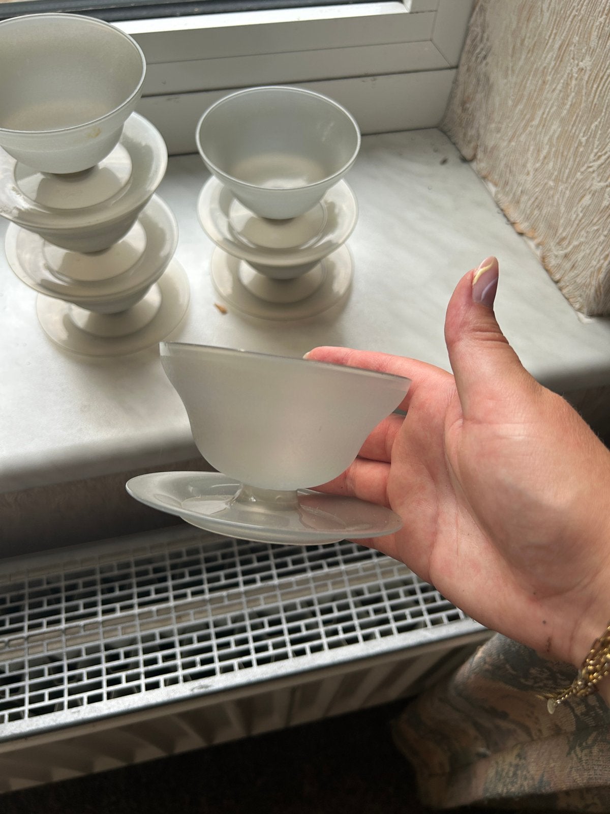 Tupperware dessertcoupes set van 6, Huis en Inrichting, Keuken | Tupperware, Ophalen of Verzenden, Gebruikt