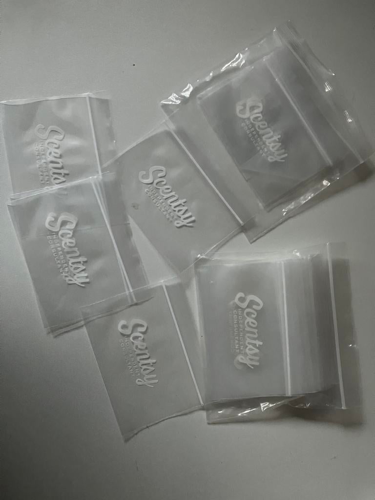Scentsy zip-lock zakjes, Ophalen of Verzenden, Zo goed als nieuw, Overige materialen, Minder dan 25 cm
