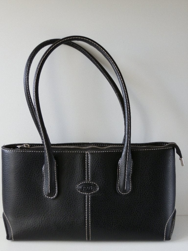 Tod's damestas . Tods . Leer., Ophalen of Verzenden, Zo goed als nieuw, Zwart, Overige typen