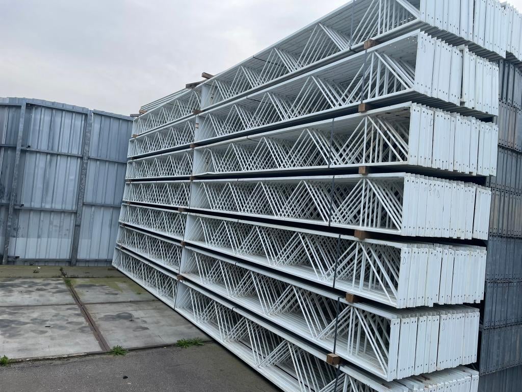 Traliespanten Lengte= 7.900 mm| Hoogte= 450 mm | wit gecoat, Doe-het-zelf en Verbouw, Metalen, Ophalen of Verzenden, Gebruikt
