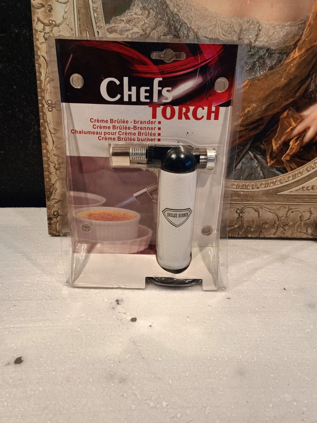 Cefs Torch Crème Brûlée Brander - Nieuw in doos, Overige typen, Nieuw, Ophalen of Verzenden, Wit