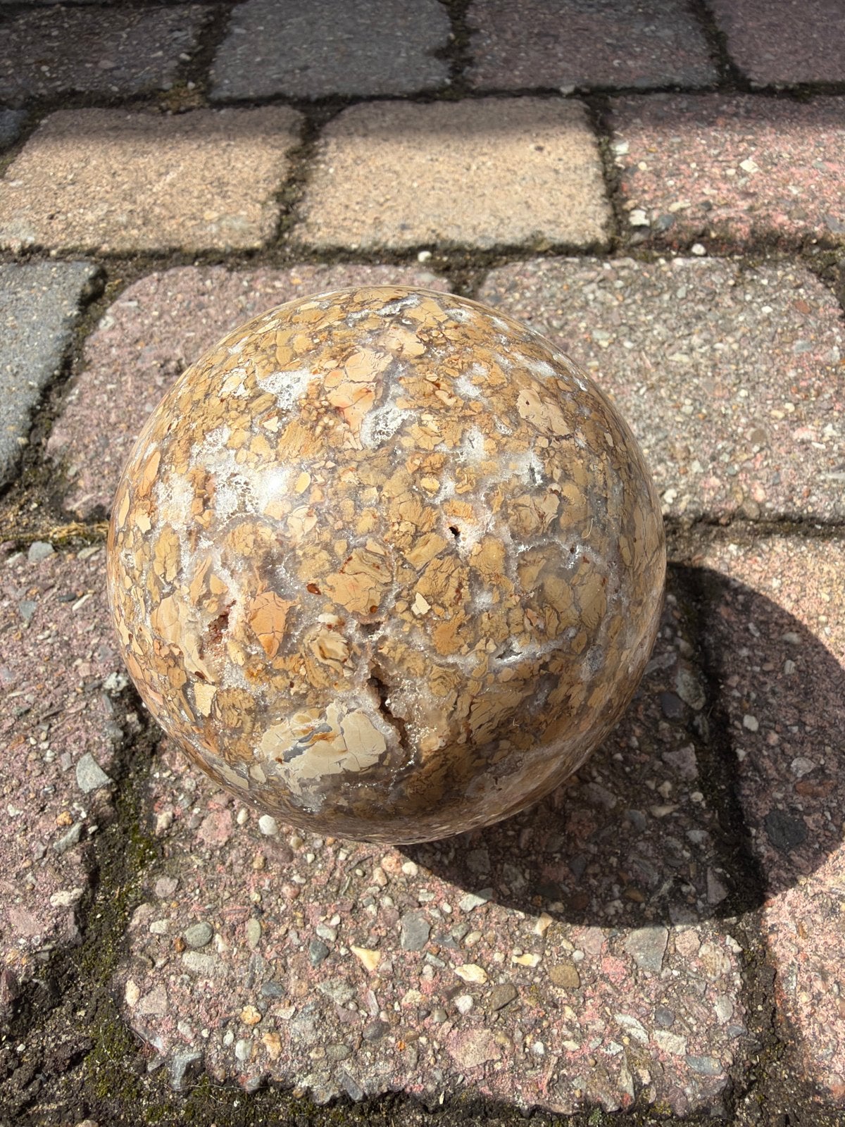 Decoratieve bol van jaspis, 1.45 kg, Ophalen of Verzenden, Mineraal
