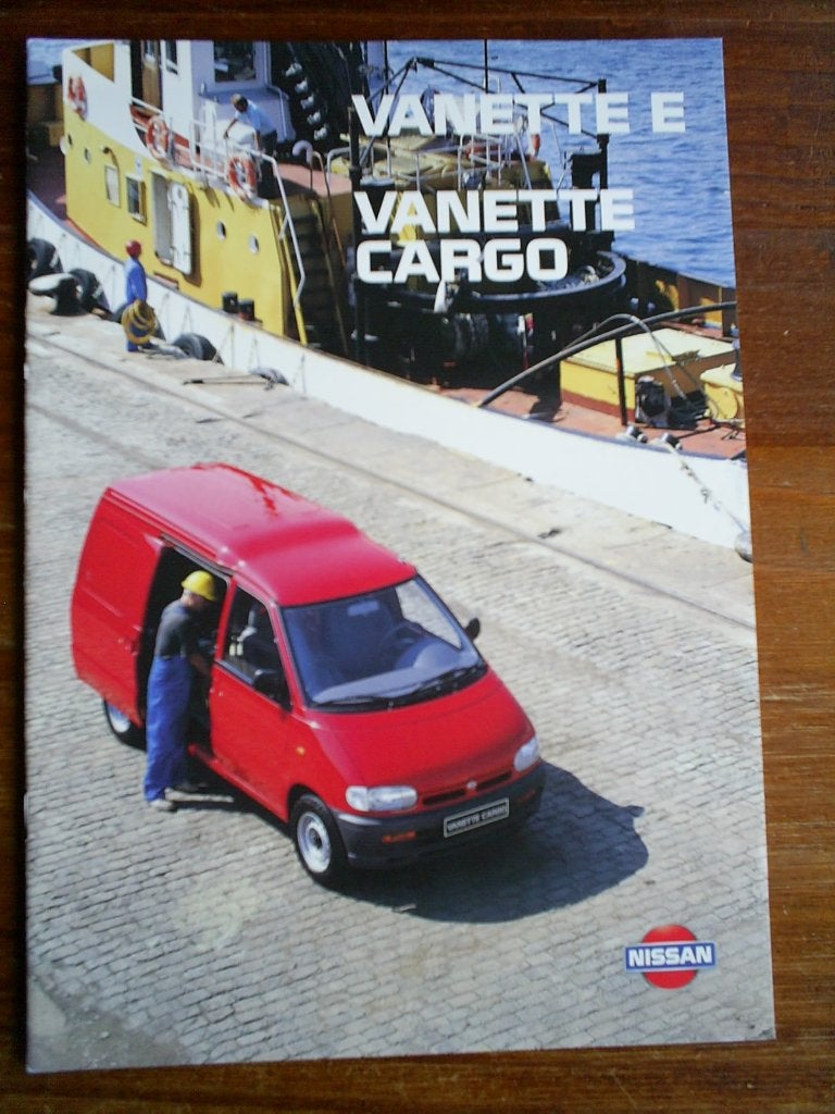 Nissan Vanette E Cargo 1995 18 pag., Verzenden, Zo goed als nieuw, Nissan