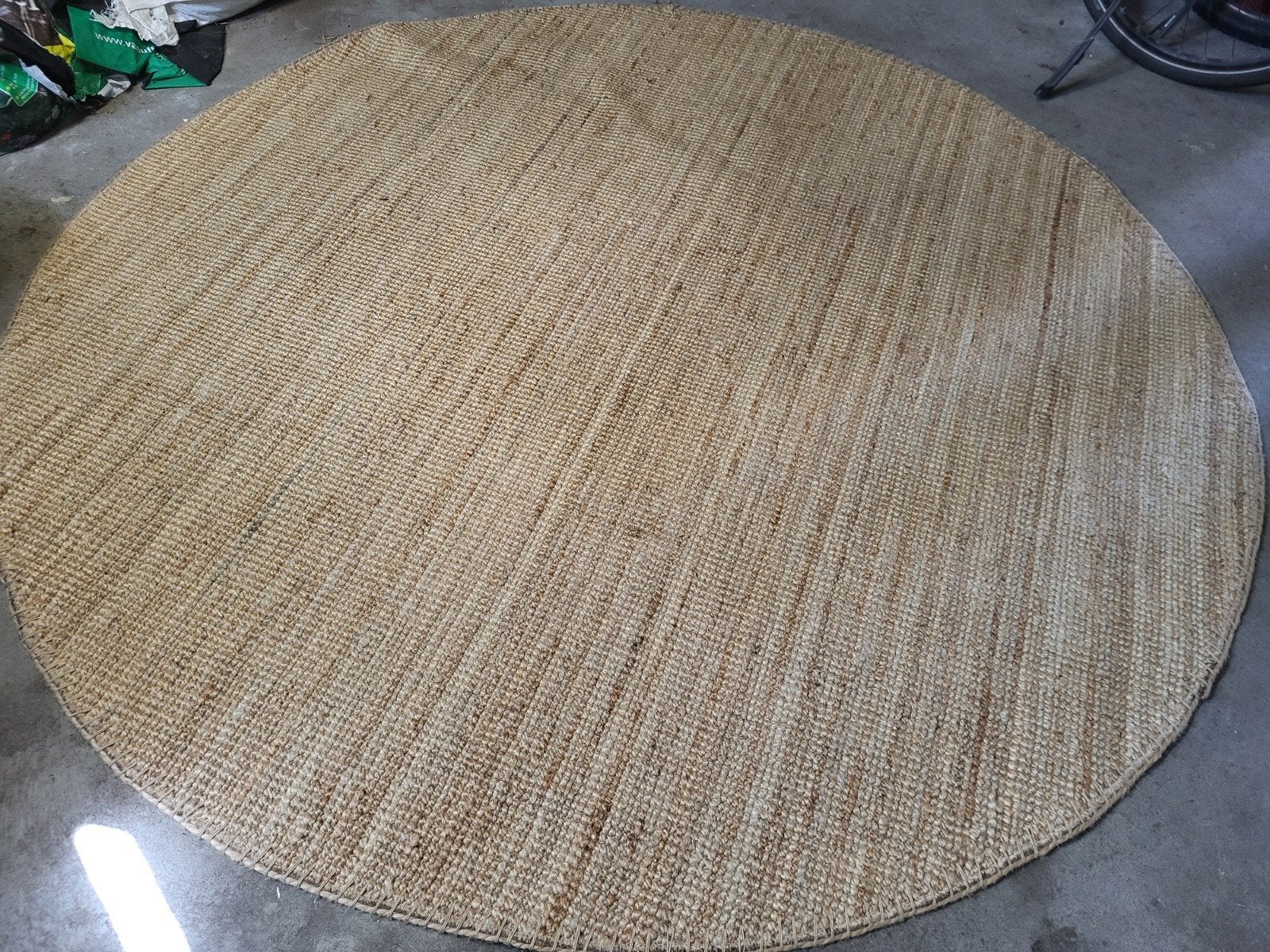 Groot rond sisal vloerkleed, 230 cm diameter, Huis en Inrichting, Stoffering | Tapijten en Kleden, Ophalen, Rond, 200 cm of meer