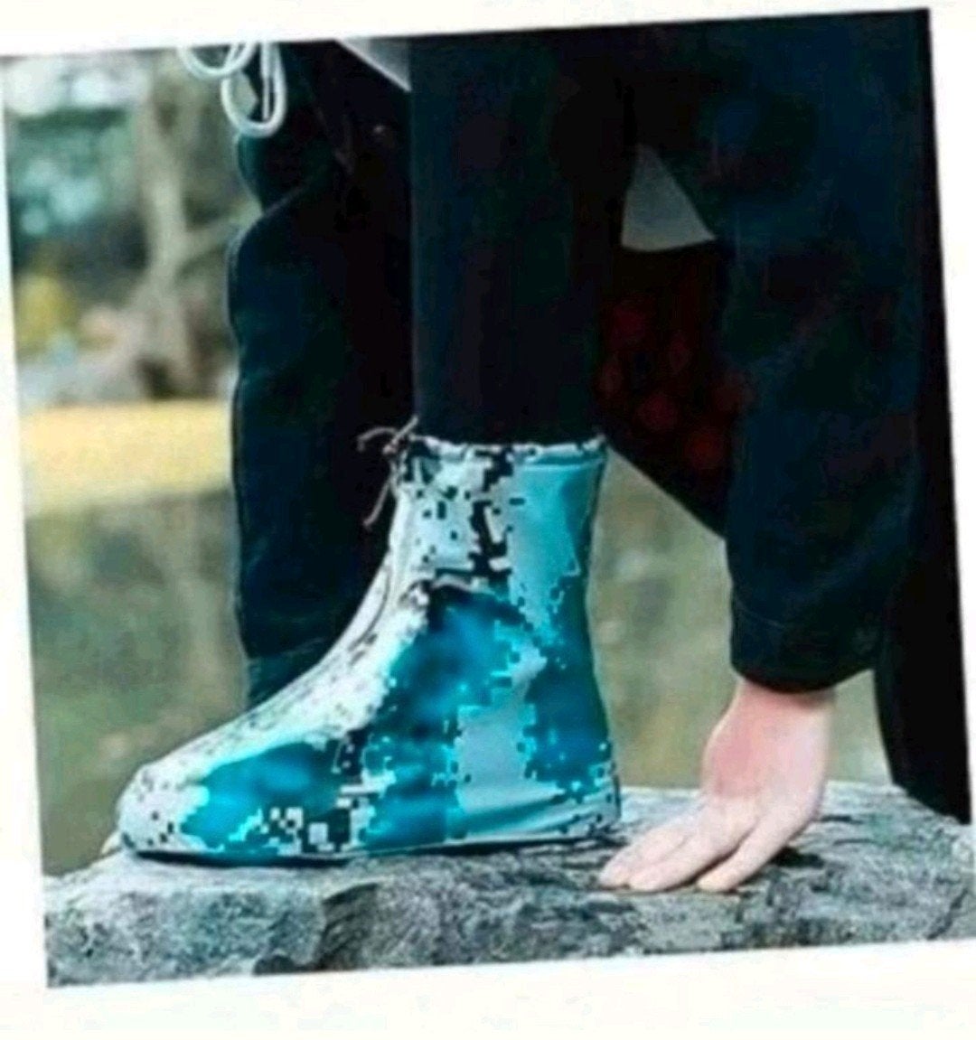 Waterdichte Overschoenen Camouflage - Maat 44, Kleding | Heren, Ophalen of Verzenden, Nieuw, Blauw, Regenlaarzen