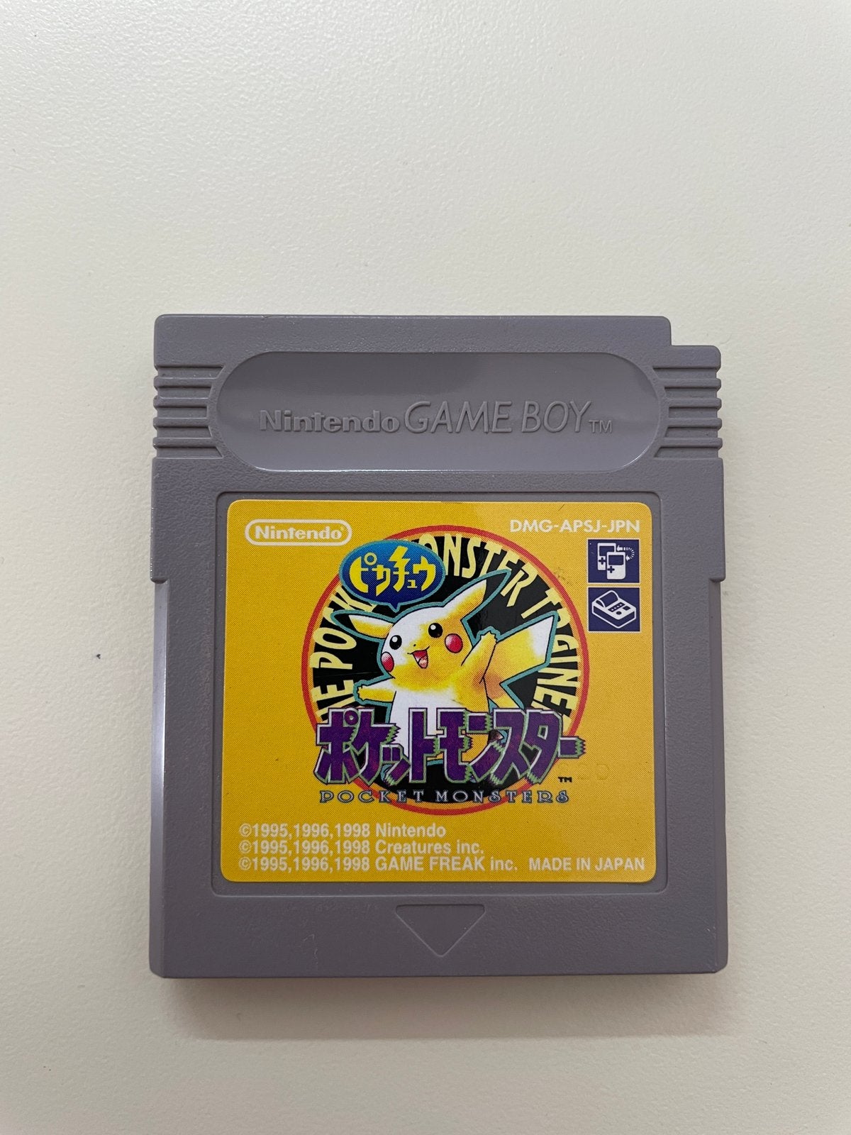 Pokemon Yellow - Gameboy Color (JP/Japanse versie), Avontuur en Actie, 1 speler, Ophalen of Verzenden, Zo goed als nieuw