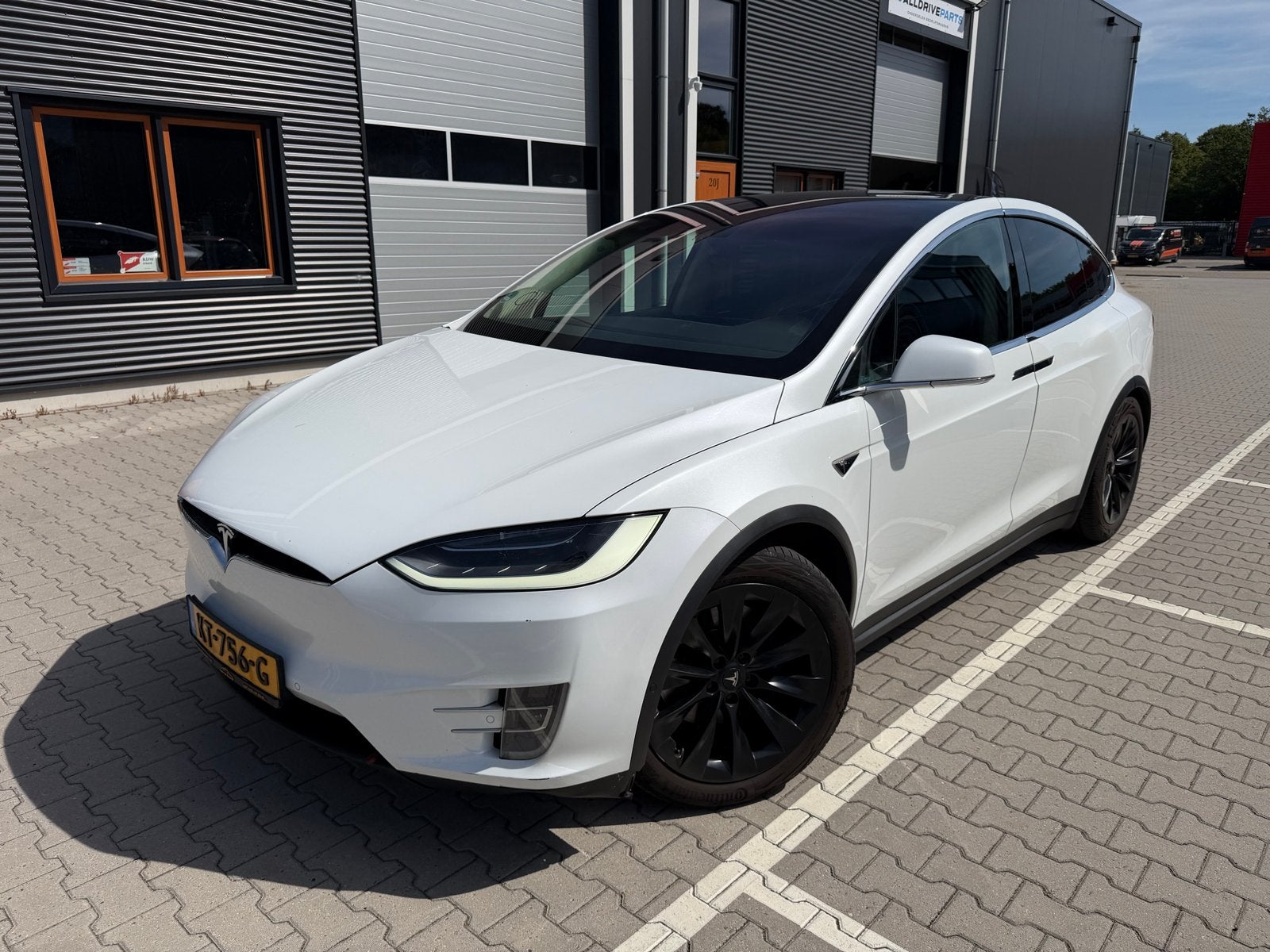 Tesla Model X 90D 2016 Wit 6P SC01 free suc gratis laden, Automaat, Model X, Zwart, 2374 kg