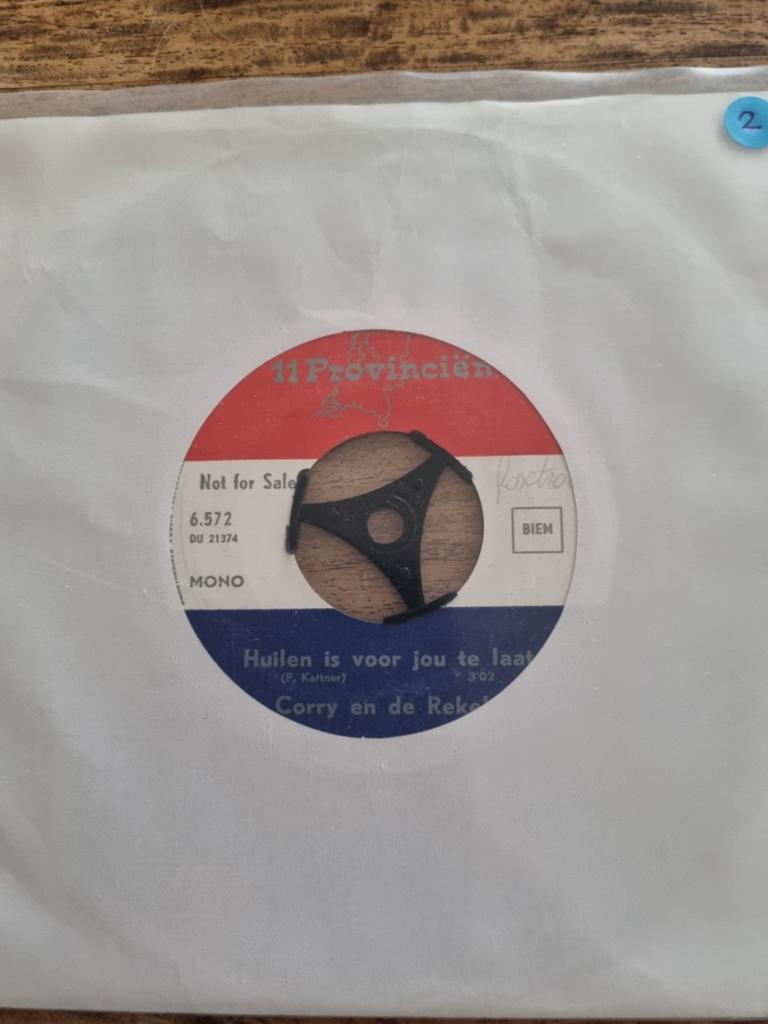 Corry en de Rekels - Huilen is voor jou te laat / Adio, Adio, Originele persing, Ophalen of Verzenden, Gebruikt, 7 inch