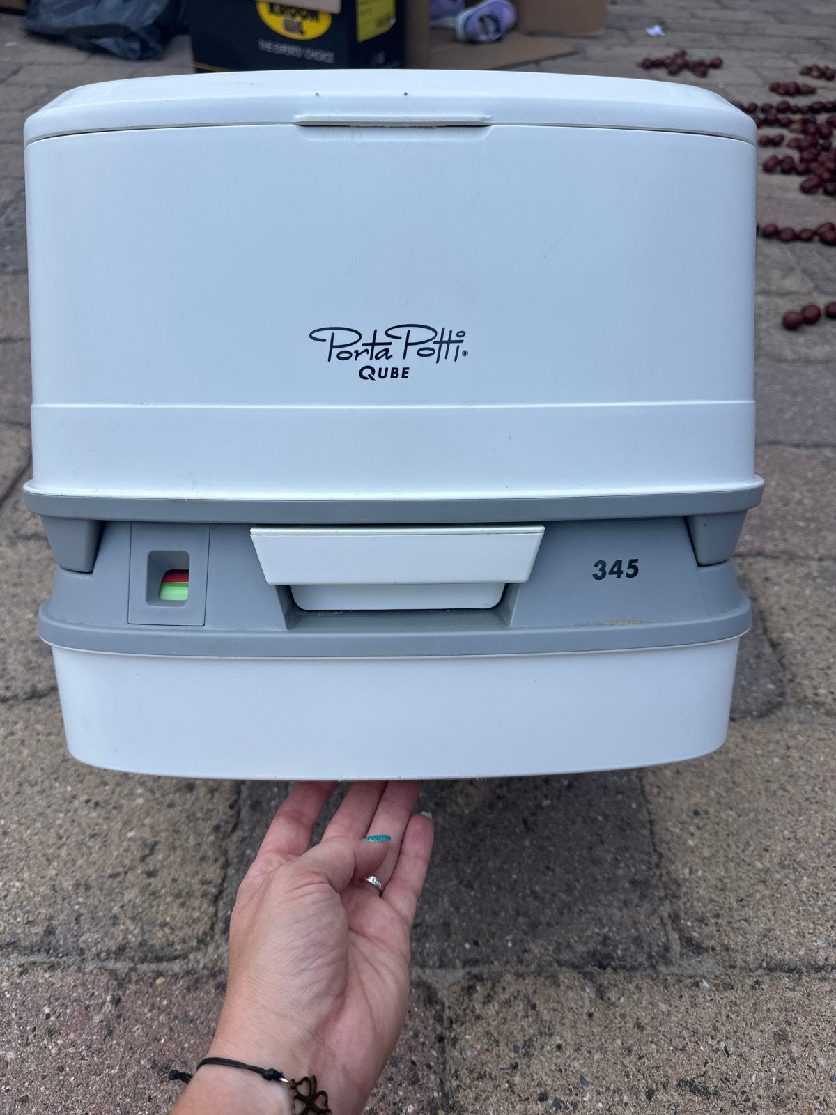 Porta Potti Qube 345 chemisch toilet - Zo goed als nieuw, Ophalen, Zo goed als nieuw