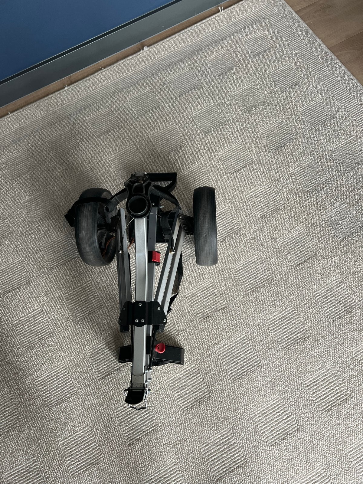 Golftrolley 2 wielen - Gebruikt, Sport en Fitness, Golf, Ophalen, Gebruikt, Golfkar