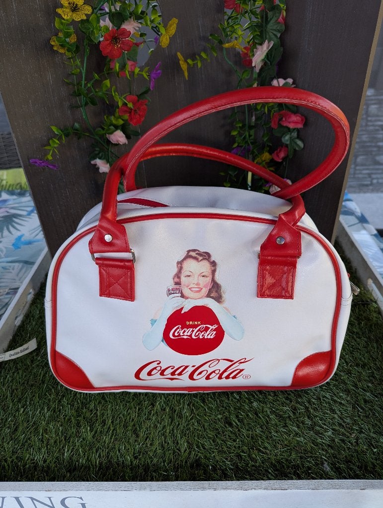 Coca Cola tas, Ophalen of Verzenden, Gebruikt, Wit, Handtas