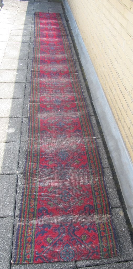 Traploper vintage brocante, Gebruikt, Vintage, 200 cm of meer, Rechthoekig