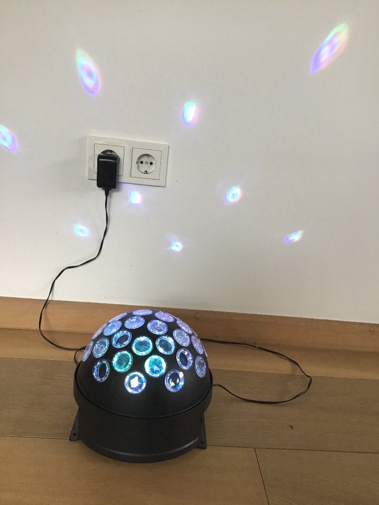 HQ Power led Discolicht discobol met veel gekleurd licht, Hobby en Vrije tijd, Ophalen, Gebruikt, Versiering, Overige