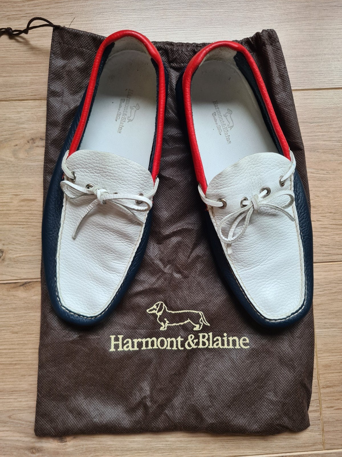 Harmont & Blaine leren loafers - maat 40, Overige kleuren, Ophalen of Verzenden, Gedragen, Loafers