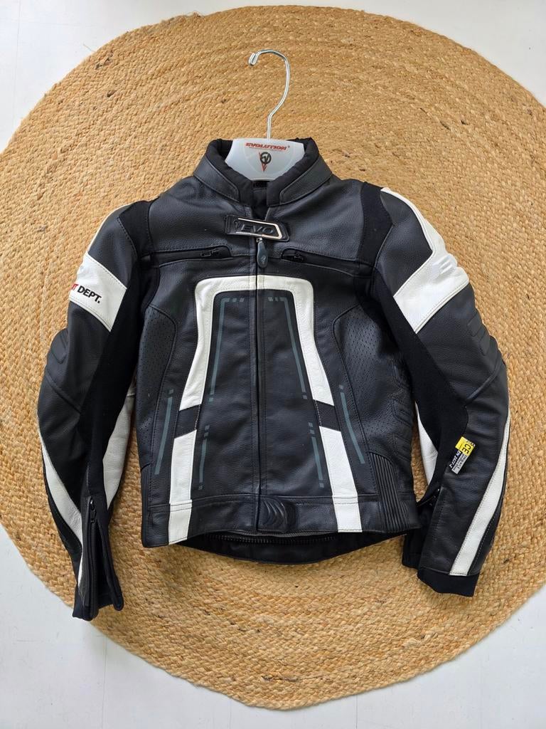 Motorpak leer dames 36/S Evolution zwart/wit, Ophalen, Tweedehands, Dames, Combipak