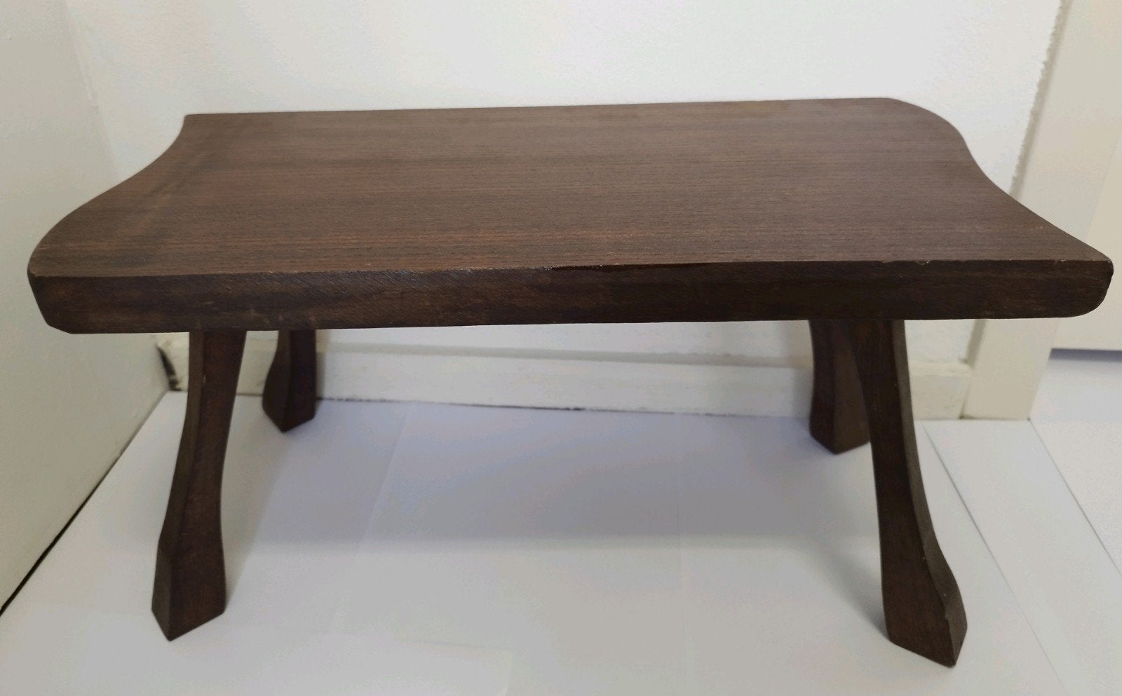 Japandi Organisch bijzettafeltje bruin Eiken 22x46x25cm, Huis en Inrichting, Tafels | Bijzettafels, 45 tot 60 cm, Japandi, Minder dan 55 cm