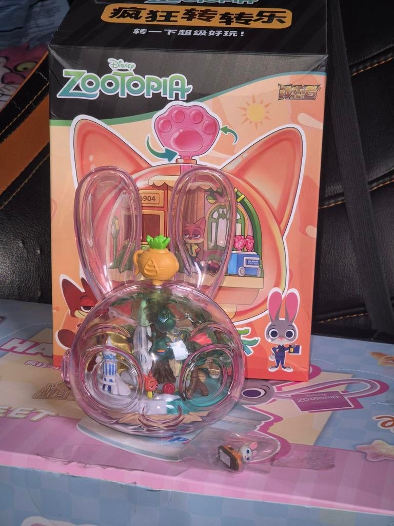 Disney Zootropolis Zootopia Nick en Judy speel draai huisje, Verzamelen, Disney, Ophalen of Verzenden, Overige figuren, Zo goed als nieuw