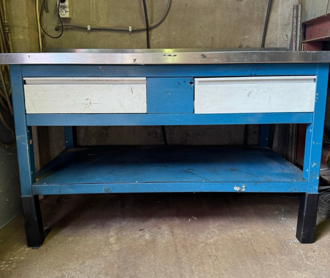Werkbank industrieel werkplek werktafel, Ophalen