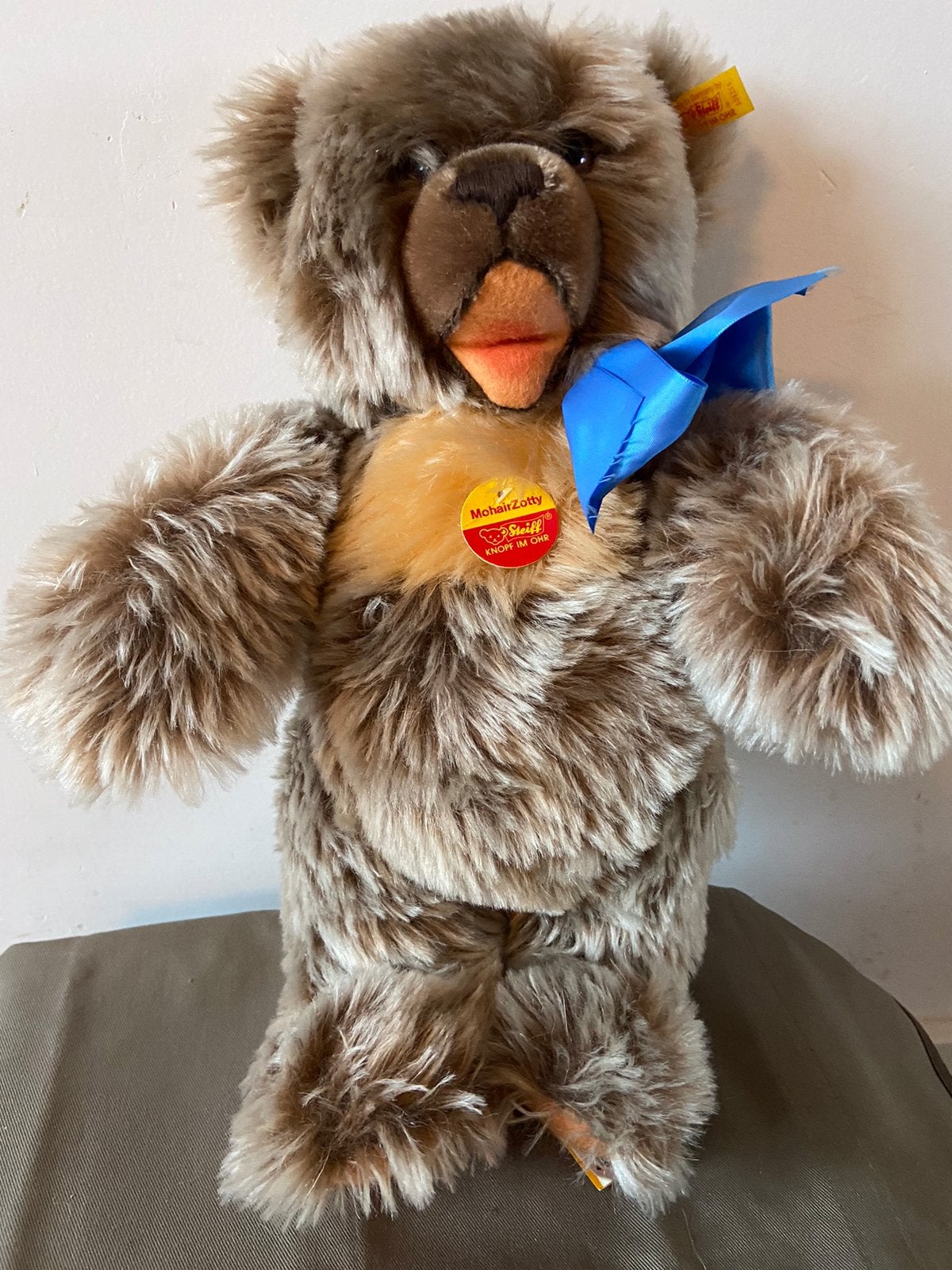 Steiff Mohair Zotty, 009259, 40cm, Ophalen of Verzenden, Nieuw, Stoffen beer, Steiff