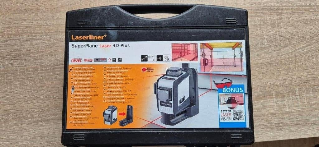 LaserLiner SuperPlane-Laser 3D Plus, Ophalen, Gebruikt, Afstand