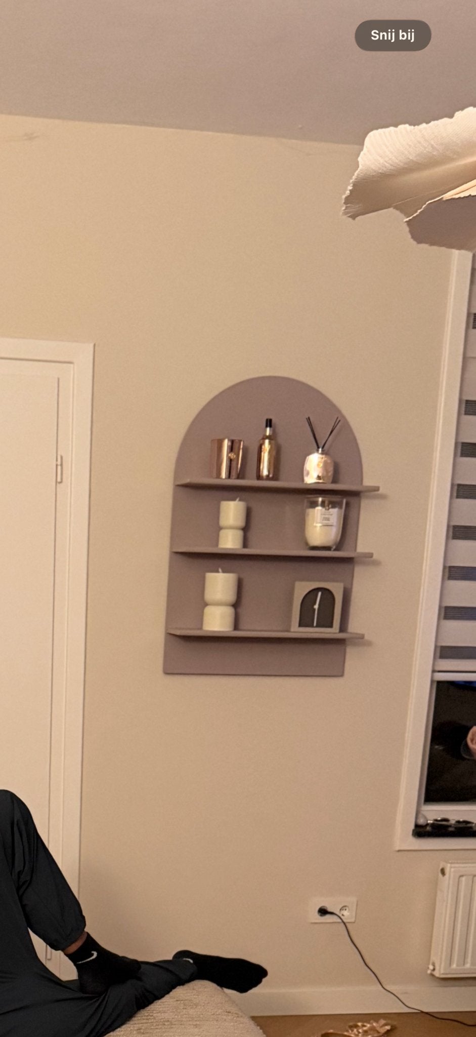 Alken wandkast JYSK, Huis en Inrichting, Woonaccessoires | Wandplanken en Boekenplanken, Ophalen, Gebruikt