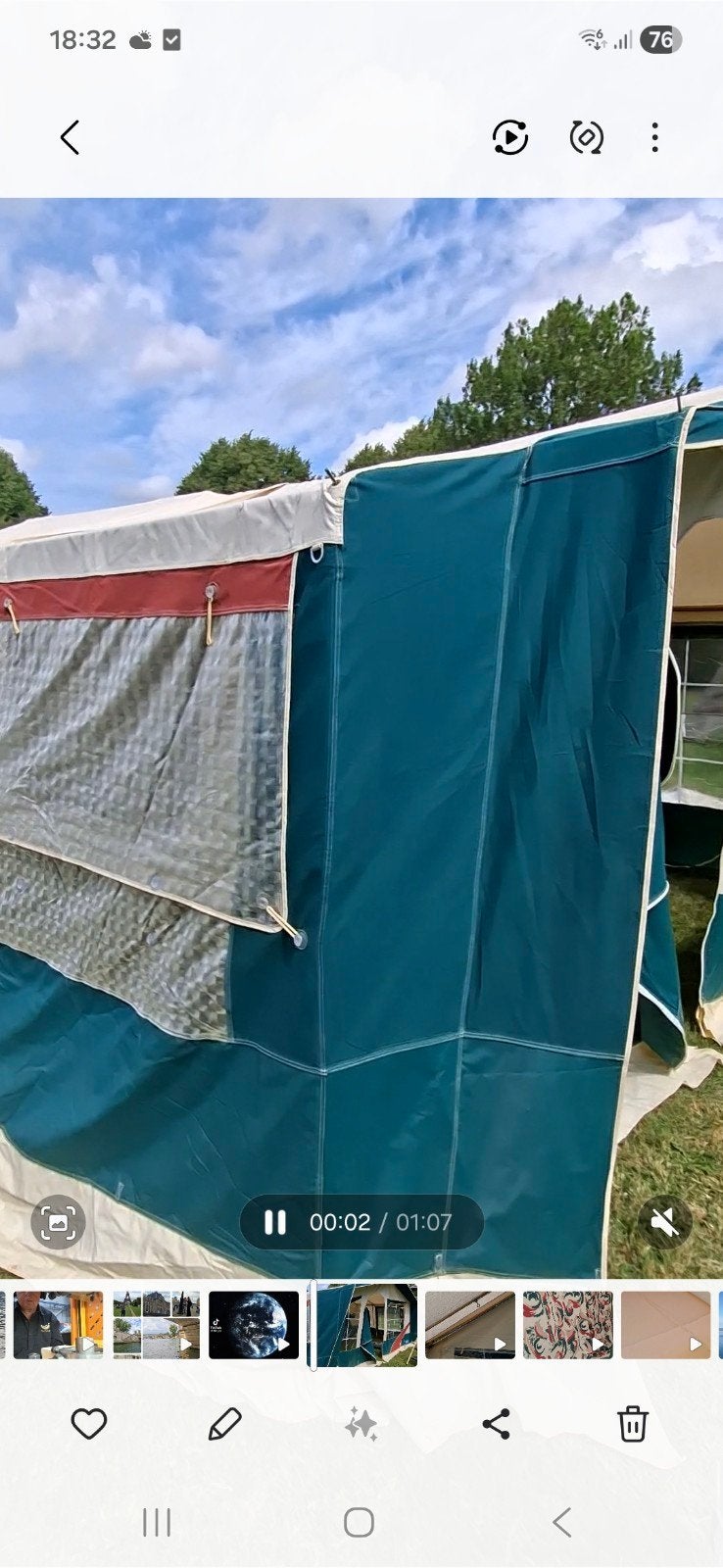 Nette Jamet vouwwagen – 4 tot 6 slaapplaatsen – incl. stalli, Ophalen