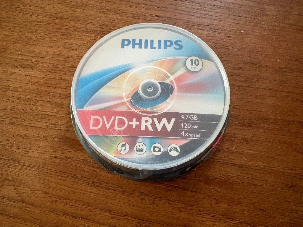 Philips 10 stuks DVD+RW 4,7 GB, Computers en Software, Beschrijfbare discs, Philips, Nieuw, Ophalen of Verzenden, Dvd