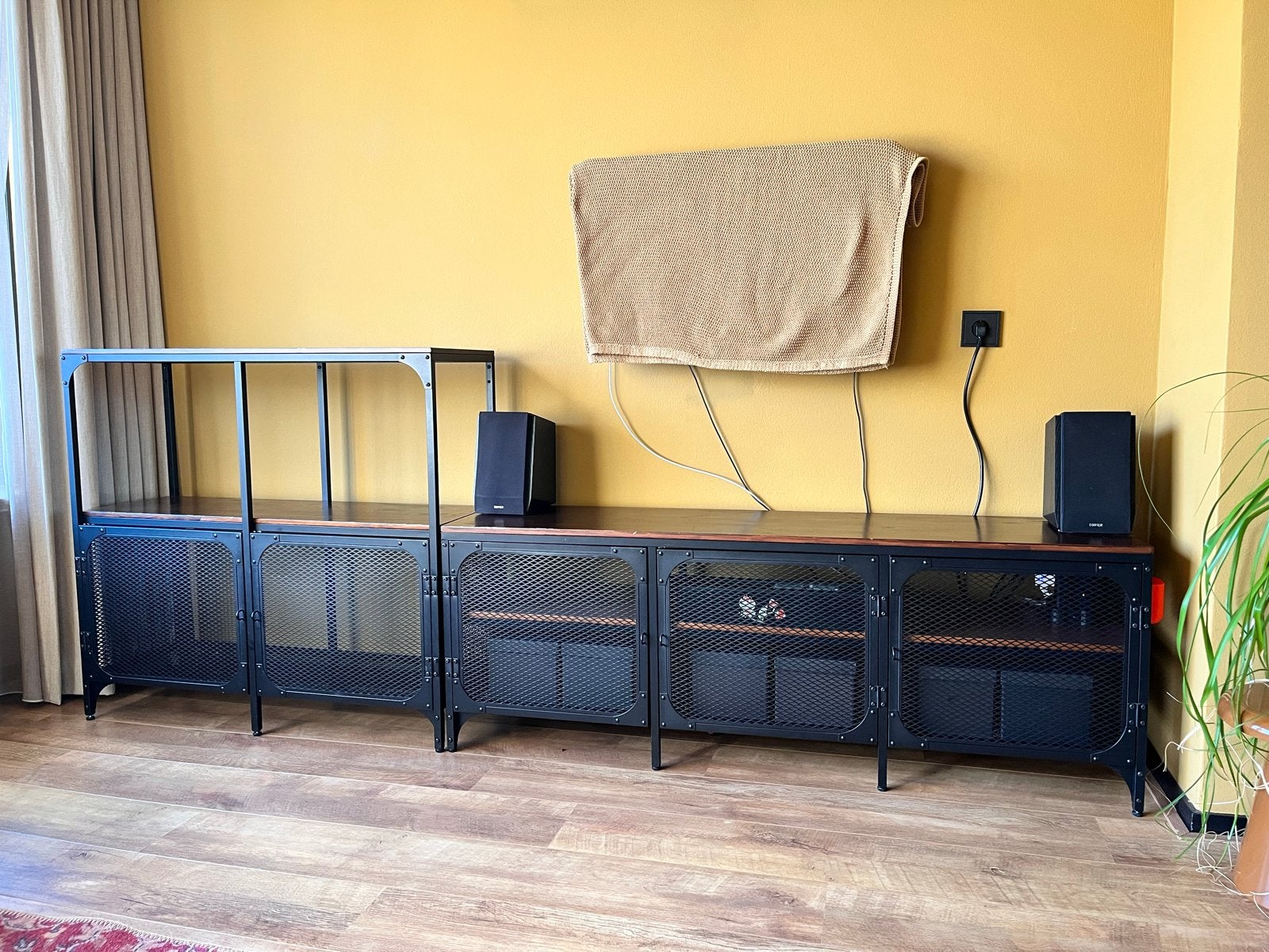 IKEA FJÄLLBO TV-meubel set, Ophalen, Gebruikt, 200 cm of meer, Minder dan 100 cm