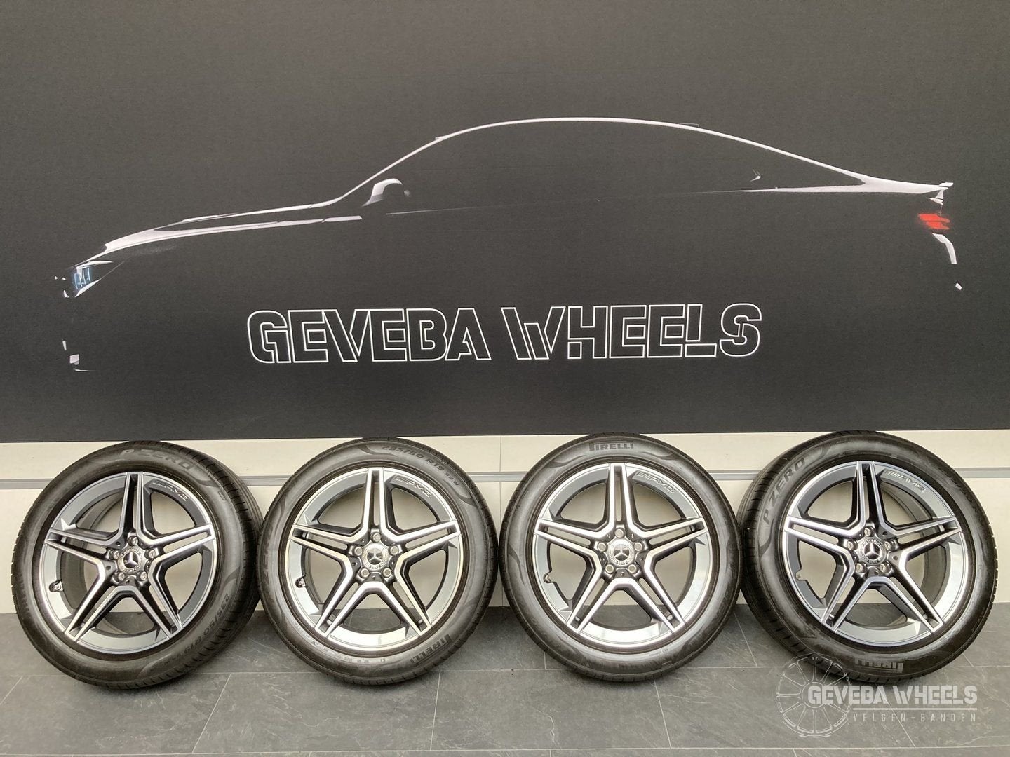 19” originele Mercedes GLA H247 GLB X247 AMG velgen + banden, 19 inch, Gebruikt, -, -