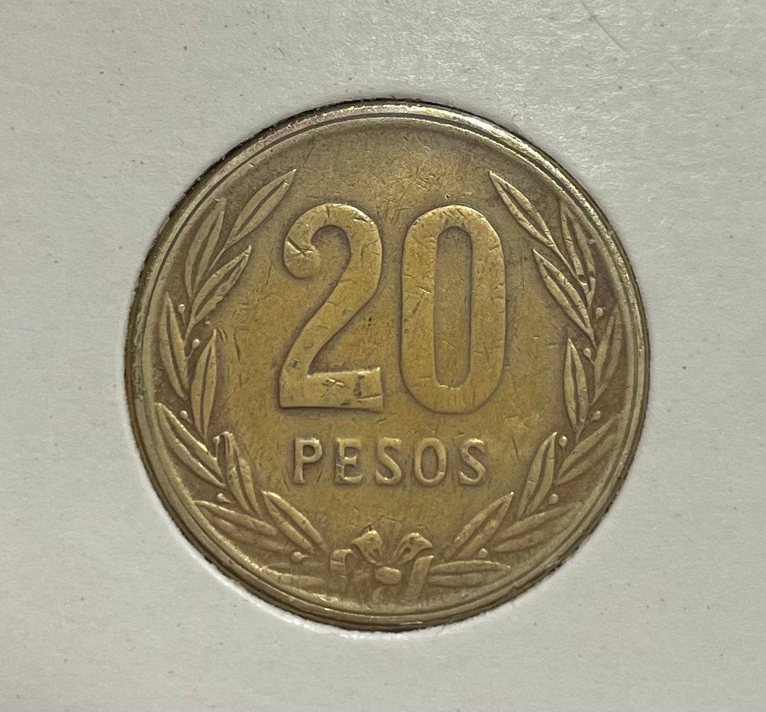 20 pesos Colombia 1984, Ophalen of Verzenden, Zuid-Amerika