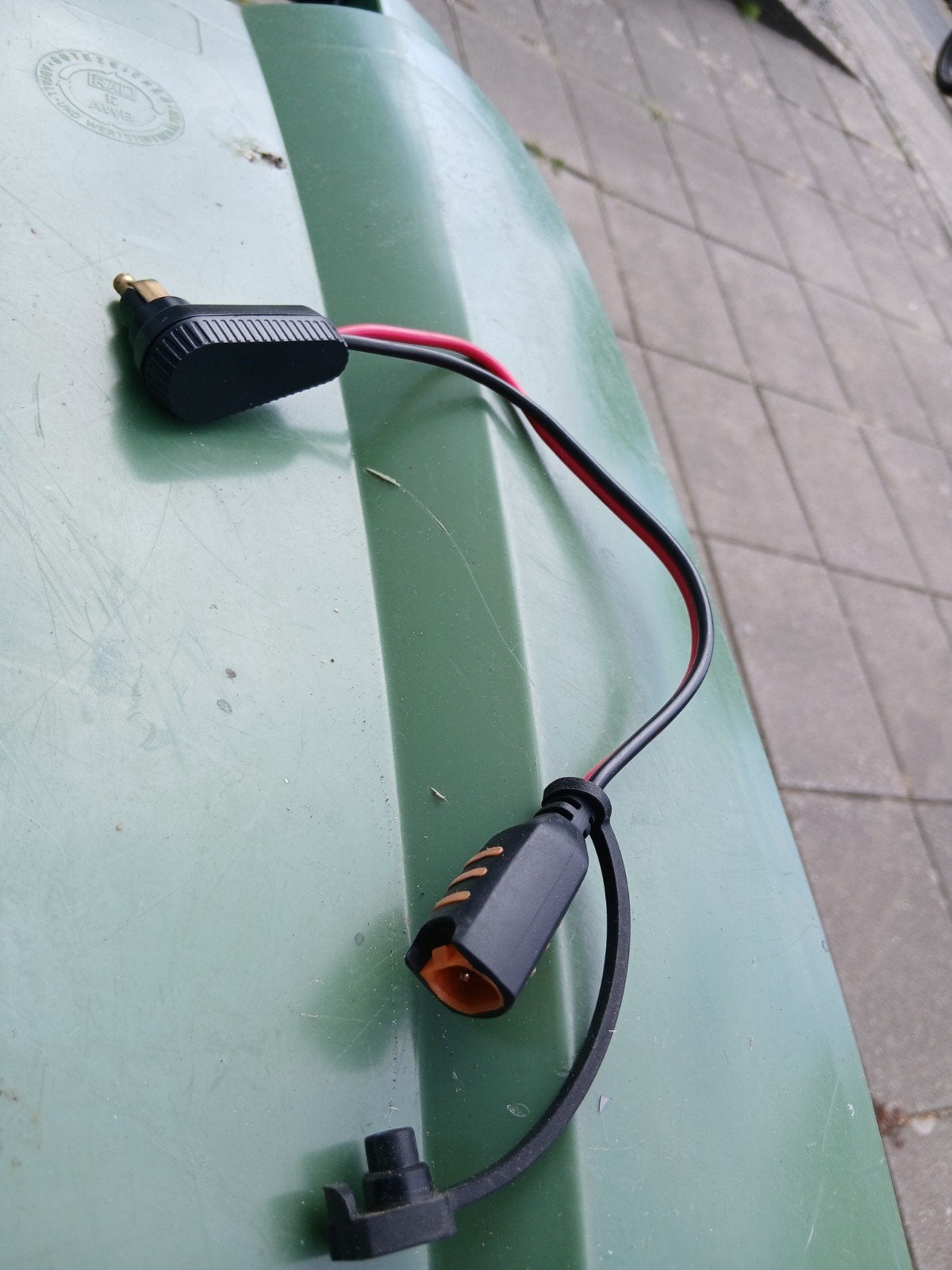 Optima laad snoer, Ophalen